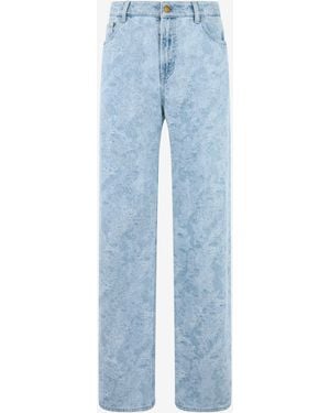 Roberto Cavalli Wide-Leg Denim Trousers - Blue