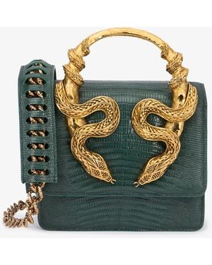 Roberto Cavalli Borsa Verde Con Serpenti
