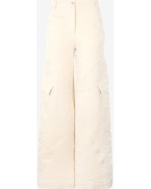 Roberto Cavalli Zebra Design Trousers - White
