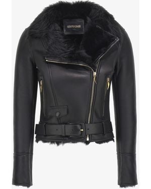 Roberto Cavalli Giacca Biker - Nero