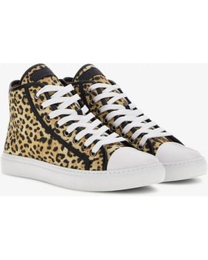 Roberto Cavalli Sneakers Stampa Jaguar Skin - Marrone