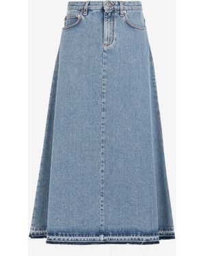 Roberto Cavalli Gonna Svasata - Blu