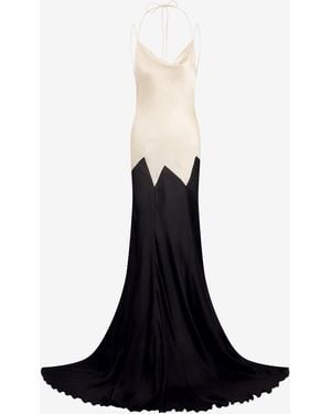 Roberto Cavalli Silk Slip Dress - Black