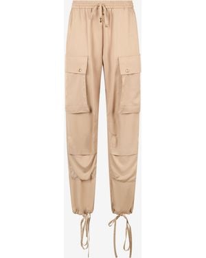 Roberto Cavalli Snake Head Pants - Natural