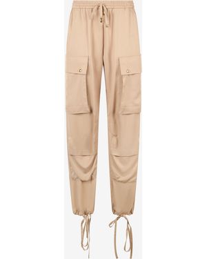 Roberto Cavalli Pantaloni Con Teste Di Serpente - Neutro