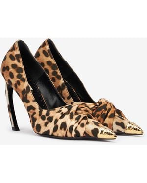 Roberto Cavalli Le Pettegole Pump With Jaguar Skin Print - Multicolour