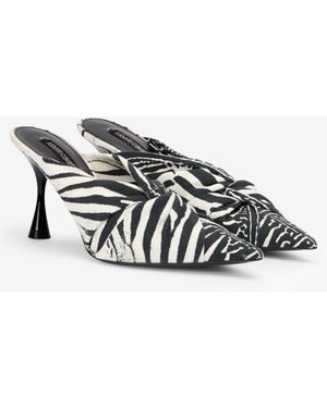Roberto Cavalli Zebra Print Sabots - Multicolor