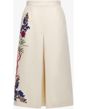 Roberto Cavalli Printed Skirt - White