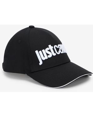 Roberto Cavalli Baseball Cap With Logo Embroidery - Black