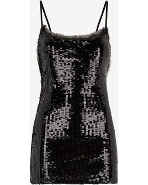 Roberto Cavalli Sequined Minidress - Black