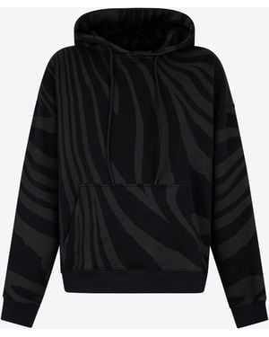 Roberto Cavalli Zebra Print Sweatshirt - Black