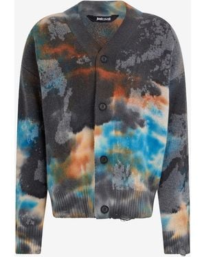 Roberto Cavalli Pull Multicolore Avec Motif Rusty Stain