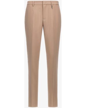 Roberto Cavalli Tailored Trousers With Fang - White
