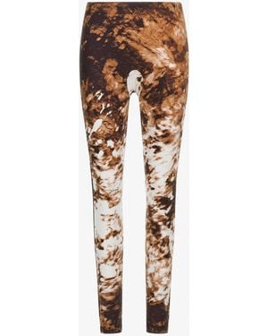 Roberto Cavalli Appaloosa Print Leggings - White
