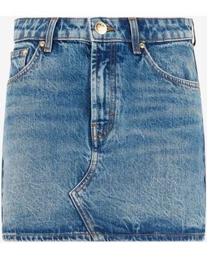 Roberto Cavalli Denim Mini Skirt - Blue