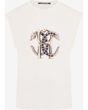 Roberto Cavalli Ivory T-Shirt - White