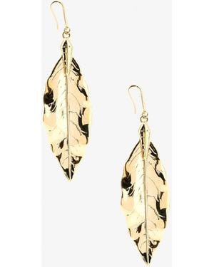 Roberto Cavalli Leaf Earrings - Metallic