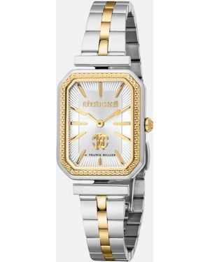 Roberto Cavalli By Franck Muller Logo Watch - White