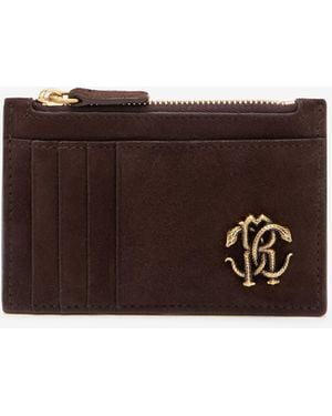 Roberto Cavalli Suede Purse - Brown