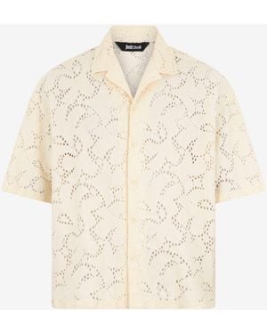Roberto Cavalli Ivory Tailored Shirt - Natural