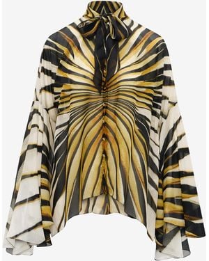 Roberto Cavalli Ray Of Print Silk Shirt - Multicolor