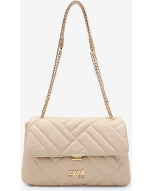 Roberto Cavalli Quilted Shoulder Bag - Natural