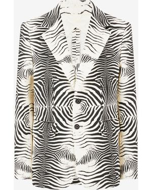 Roberto Cavalli Zebra Print Jacket - Multicolour