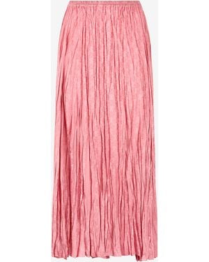 Roberto Cavalli Crumpled-Effect Midi Skirt - Pink