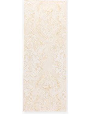 Roberto Cavalli Étole Imprimé Ornamental - Blanc