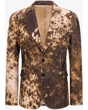 Roberto Cavalli Appaloosa Print Blazer - Brown