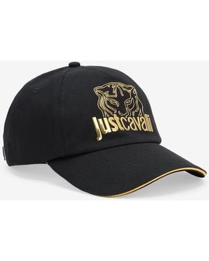 Roberto Cavalli Cotton Hat - Black