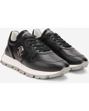 Roberto Cavalli Trainers With Rc Monogram - Black
