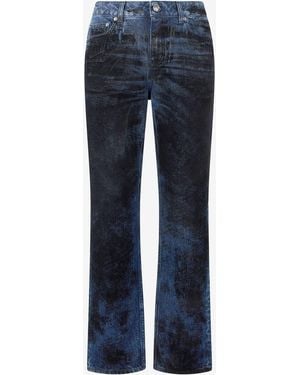Roberto Cavalli Jeans With Contrasting Discoloration Detailing - Blue