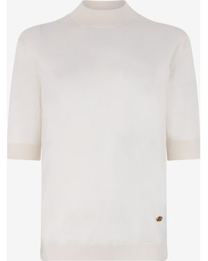 Roberto Cavalli Cotton Jumper - White
