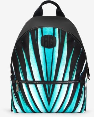 Roberto Cavalli Ray Of Sea Print Backpack - Blue