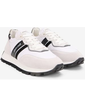 Roberto Cavalli Sneakers With Rc Logo - White