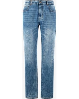 Roberto Cavalli Five-Pocket Vintage-Effect Jeans - Blue
