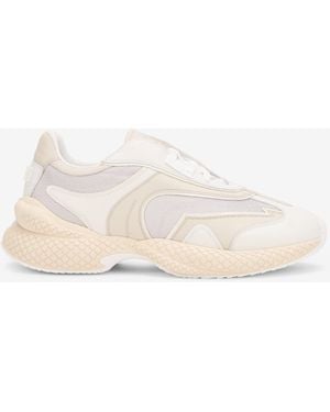 Roberto Cavalli Leather Chunky Trainers - White