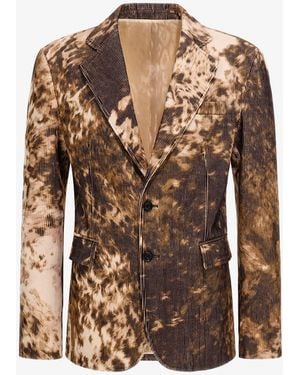 Roberto Cavalli Appaloosa Print Blazer - Brown