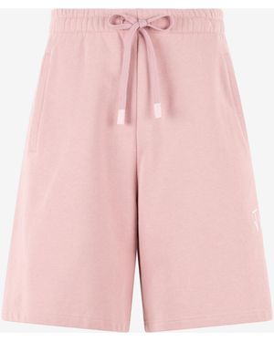 Roberto Cavalli Sports Shorts With Logo - Pink
