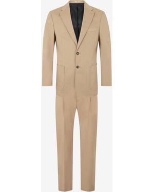 Roberto Cavalli Cotton Suit - Natural