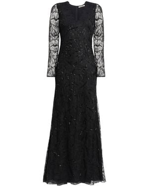 Roberto Cavalli Layered Lace Gown - Negro