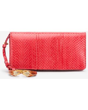 Roberto Cavalli Serpentine Pochette Coral - Red