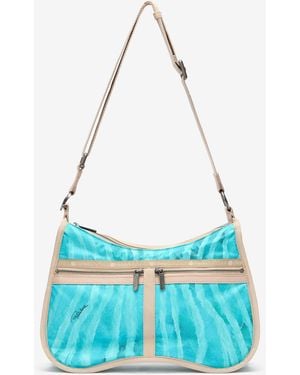 Roberto Cavalli Torino Bag With Print - Blue