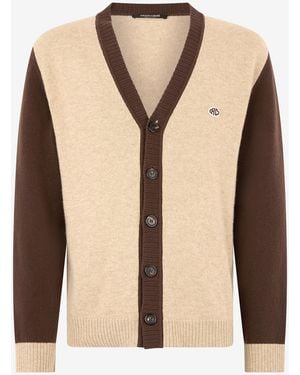 Roberto Cavalli Cardigan Mit Aufnäher Mit Dem Monogramm Rc - Natur
