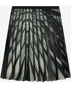 Roberto Cavalli Ray Of Sea Print Skirt Mini - Black