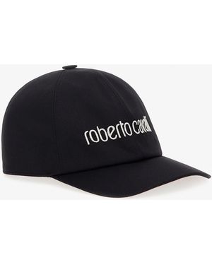 Roberto Cavalli Cap With Logo - Black