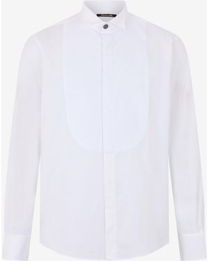 Roberto Cavalli Tuxedo Shirt - White