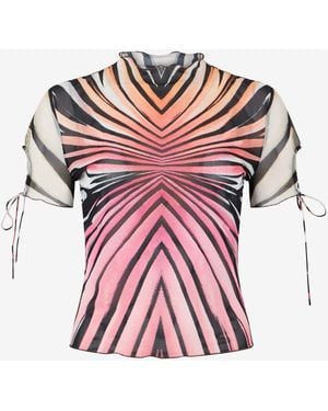Roberto Cavalli Top Stampa Ray Of Paradise - Rosa