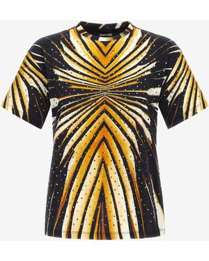 Roberto Cavalli T-Shirt With Ray Of Print - Multicolour